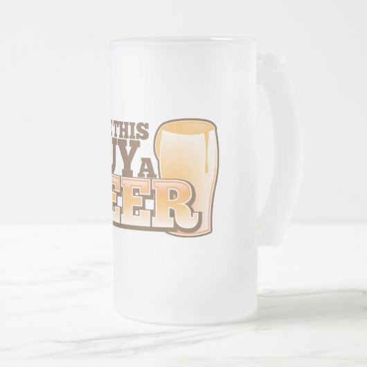 GEEF DEZE MAN EEN BEER MATGLAS BIERPUL (Voorkant rechts)