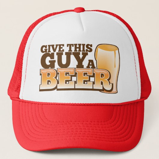 GEEF DEZE MAN EEN BEER TRUCKER PET (Voorkant)