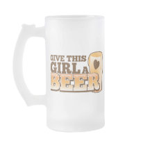 GEEF DEZE MEISJE EEN BIER-ontwerp van de bierwinke