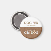 Geef die Hond te eten! Een avondherinneringsmagnee Magneet (Voorkant / Achterkant)