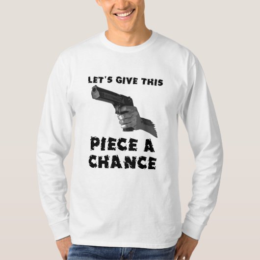 Geef dit ding een kans Grappig T-shirt Humor (Voorkant)