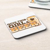 Geef dit meisje een Bier ND Onderzetter (Linkerzijde)