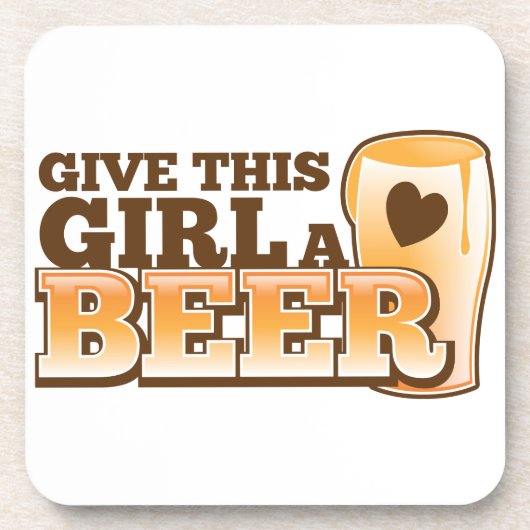 Geef dit meisje een Bier ND Onderzetter (Voorkant)
