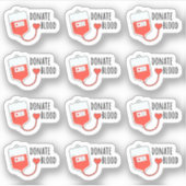 Geef Doneer Bloed Donatie Zak Kalender Planner Sticker (Voorkant)