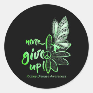 Geef een Butterfly Kidney Disease Awareness Gift Ronde Sticker