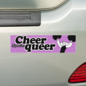 GEEF EEN CHEER ALS JE QUEER BENT BUMPERSTICKER (Op auto)