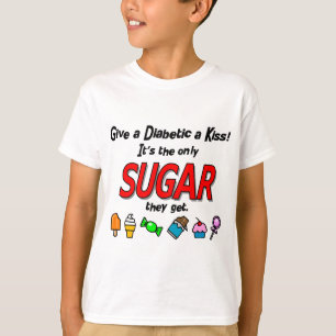 Geef een Diabetica een kus T-shirt