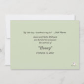 Geef een Dog een Bone Foto Pet Aankondiging (Achterkant)