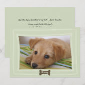 Geef een Dog een Bone Foto Pet Aankondiging (Voorkant / Achterkant)