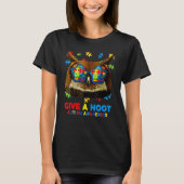 Geef een Hood Owl Autism Awareness Maand Funny Asd T-shirt (Voorkant)