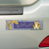 Geef een Hoot~Geen vervuiling, Barn Owl Bumpersticker (Op auto)