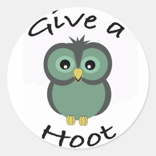 Geef een Hoot Sticker (Voorkant)