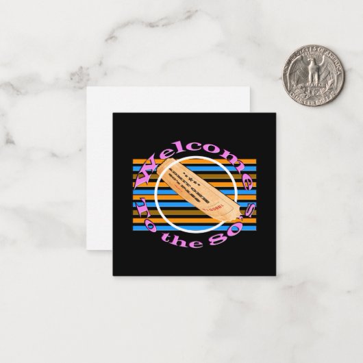 Geef één kaartje toe - aan de 80's (Voorkant / Achterkant in situ)