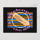 Geef één kaartje toe - aan de 80's aankondigingskaart (Voorkant)