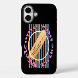 Geef één kaartje toe - aan de 80's iPhone 16 plus hoesje