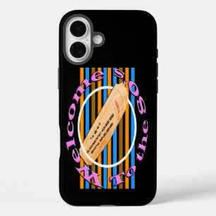 Geef één kaartje toe - aan de 80's iPhone 16 plus hoesje