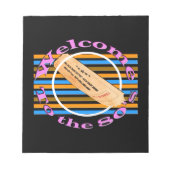 Geef één kaartje toe - aan de 80's notitieblok (Voorkant)