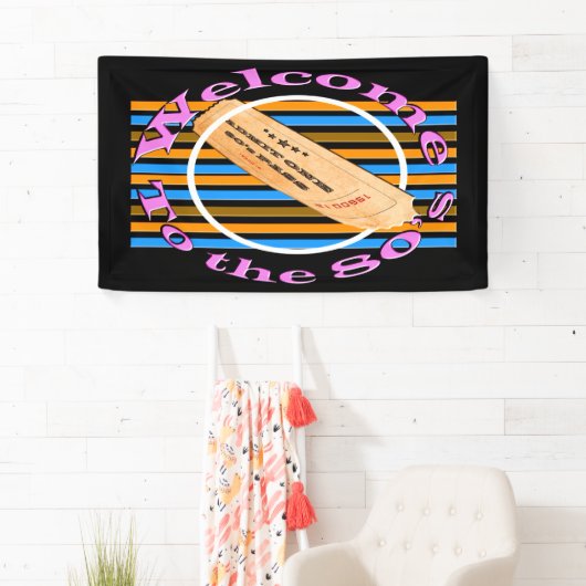 Geef één kaartje toe - aan de 80's spandoek (Insitu)