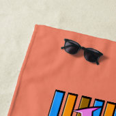 Geef één kaartje toe - aan de 80's strandlaken (In situ)