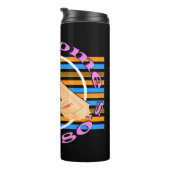 Geef één kaartje toe - aan de 80's thermosbeker (Geroteerd rechts)