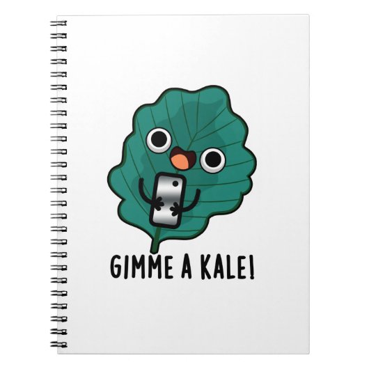 Geef een Kool Funny Veggie Pun Notitieboek (Voorkant)