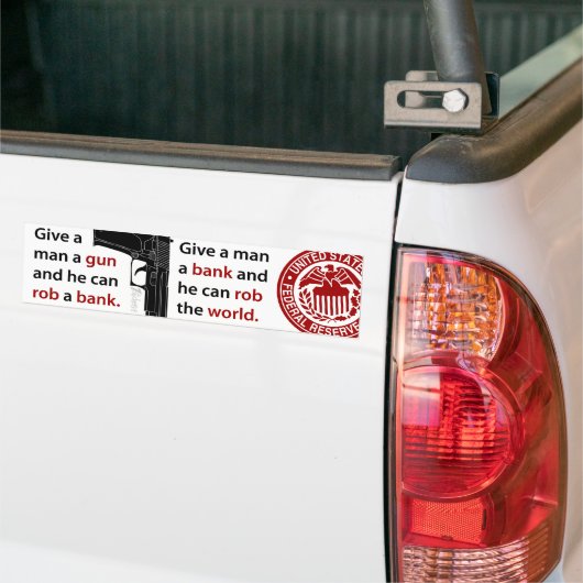 Geef een Man een Pistool... Bumpersticker (Op Truck)
