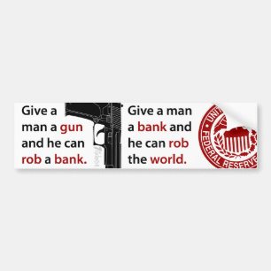 Geef een Man een Pistool... Bumpersticker