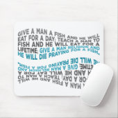Geef een man een vis... muismat (Met muis)