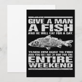 Geef een Man een visgrappige karp die angling Gift (Voorkant / Achterkant)