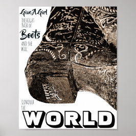 Geef een meisje het juiste paar van het citaat van poster