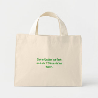 Geef een Quilter een Inch Mini Tote Bag