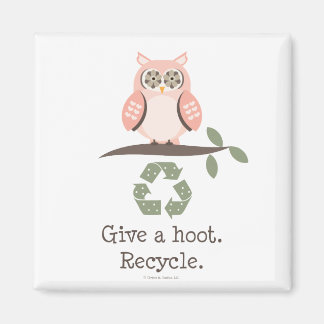 Geef een Recyclen hotmagneet Magneet