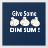 Geef een restaurant dat Dim Sum serveert Raamsticker (Vel)