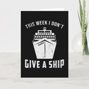 Geef een schip boot bootjacht cruise schip grappig kaart