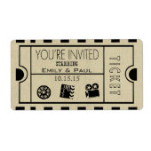 Geef één sparen de Datum toe Etiket (Voorkant)