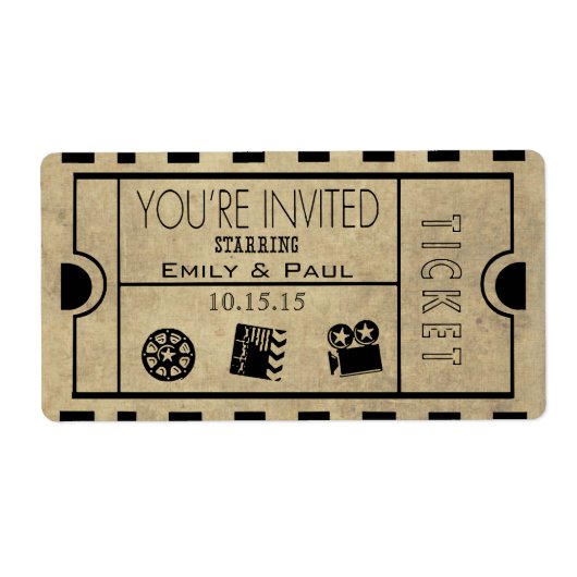 Geef één sparen de Datum toe Etiket (Voorkant)