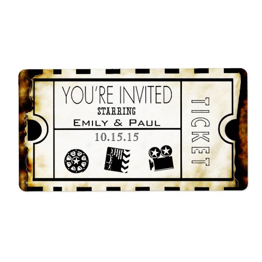 Geef één sparen de Datum toe Etiket (Voorkant)