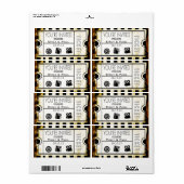 Geef één sparen de Datum toe Etiket (Full Sheet)