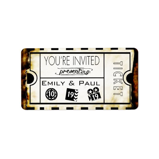 Geef één sparen de Datum toe Etiket (Voorkant)