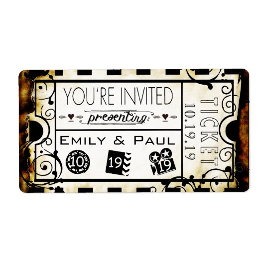 Geef één sparen de Datum toe Etiket (Voorkant)