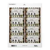 Geef één sparen de Datum toe Etiket (Full Sheet)