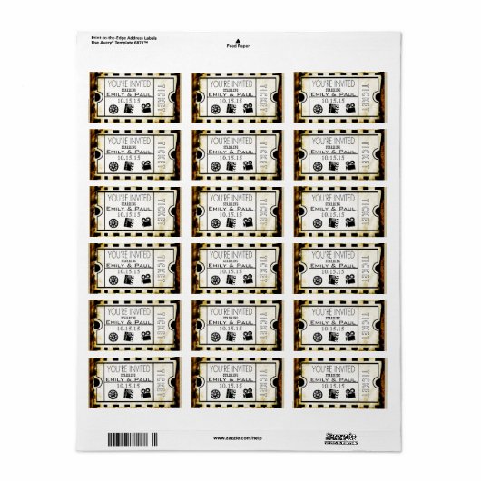 Geef één sparen de Datum toe Etiket (Full Sheet)