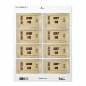 Geef één sparen de Datum toe Etiket (Full Sheet)