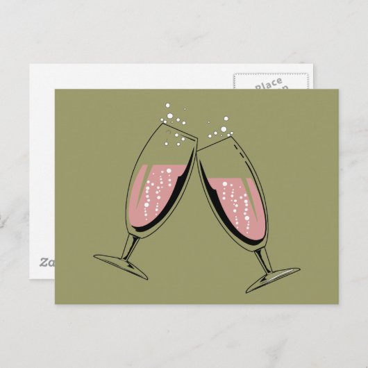 Geef een Toast exemplaar Briefkaart (Voorkant / Achterkant)