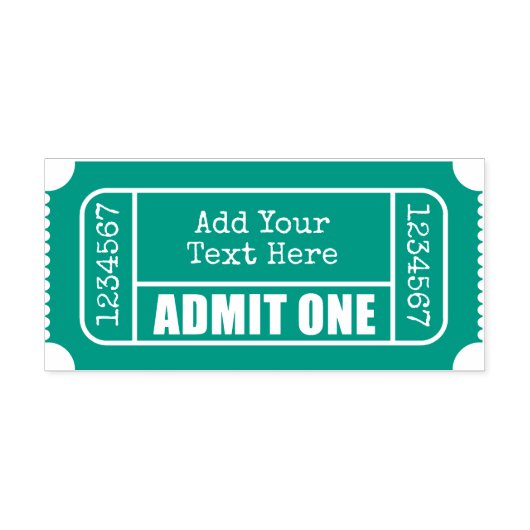 Geef één toe - Movie Ticket Zelfinktende Stempel (Design)