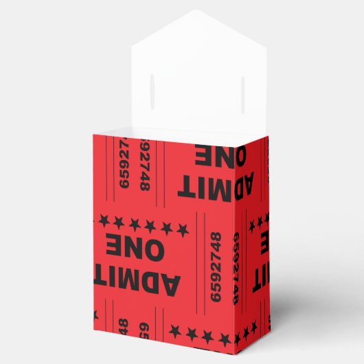 "Geef één toe" Tent Favor Box Bedankdoosjes (Geopend)