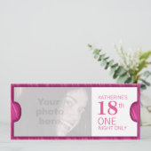 Geef één VIP 18e verjaardagsfeestje uit Kaart (Staand voorkant)