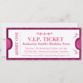 Geef één VIP 18e verjaardagsfeestje uit Kaart (Achterkant)