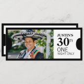 Geef één VIP 30e verjaardagsfeestfoto uit Kaart (Voorkant / Achterkant)