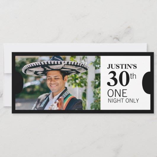 Geef één VIP 30e verjaardagsfeestfoto uit Kaart (Voorkant)